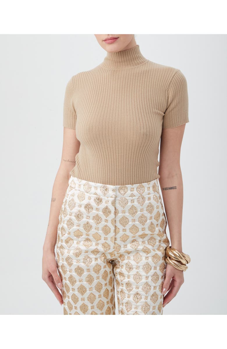 Trina Turk Armeni Mock Neck, Alternate, color, Gold