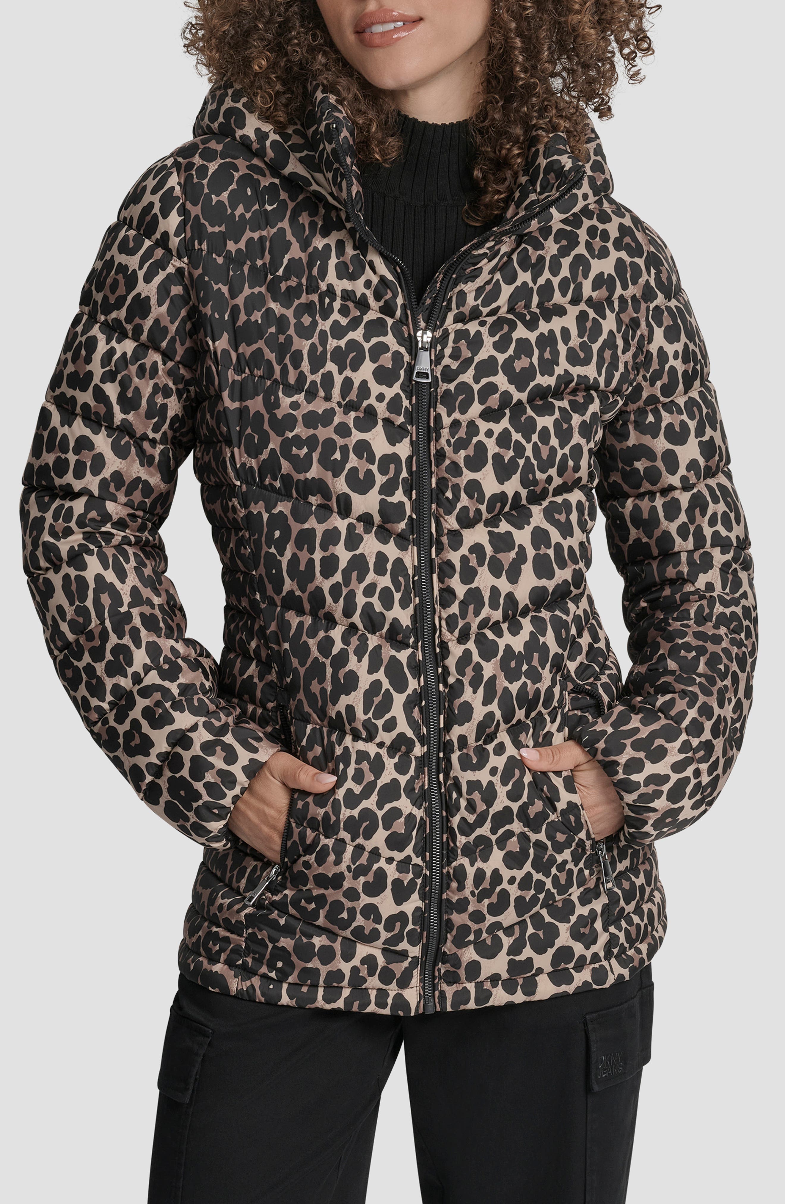 DKNY Cire Packable Hooded Puffer Jacket