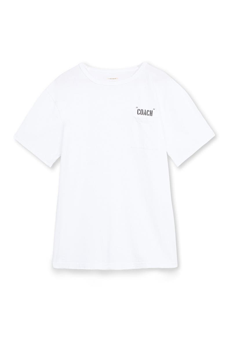 Coacht Printed T-Shirt, Main, color, WHITE