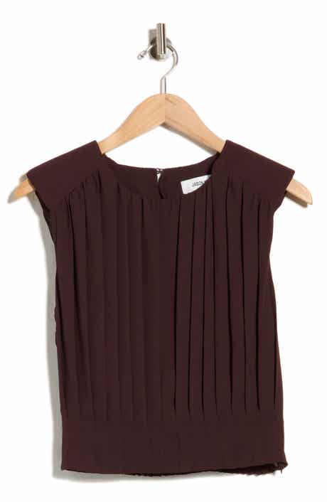 Gathered Sleeveless Crop Top