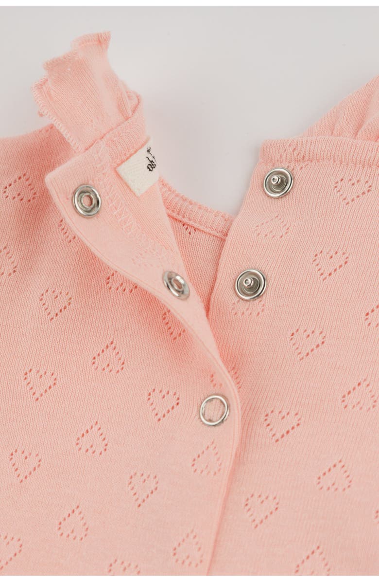 oh baby! Hearts Pointelle Emily Romper, Alternate, color, Pink