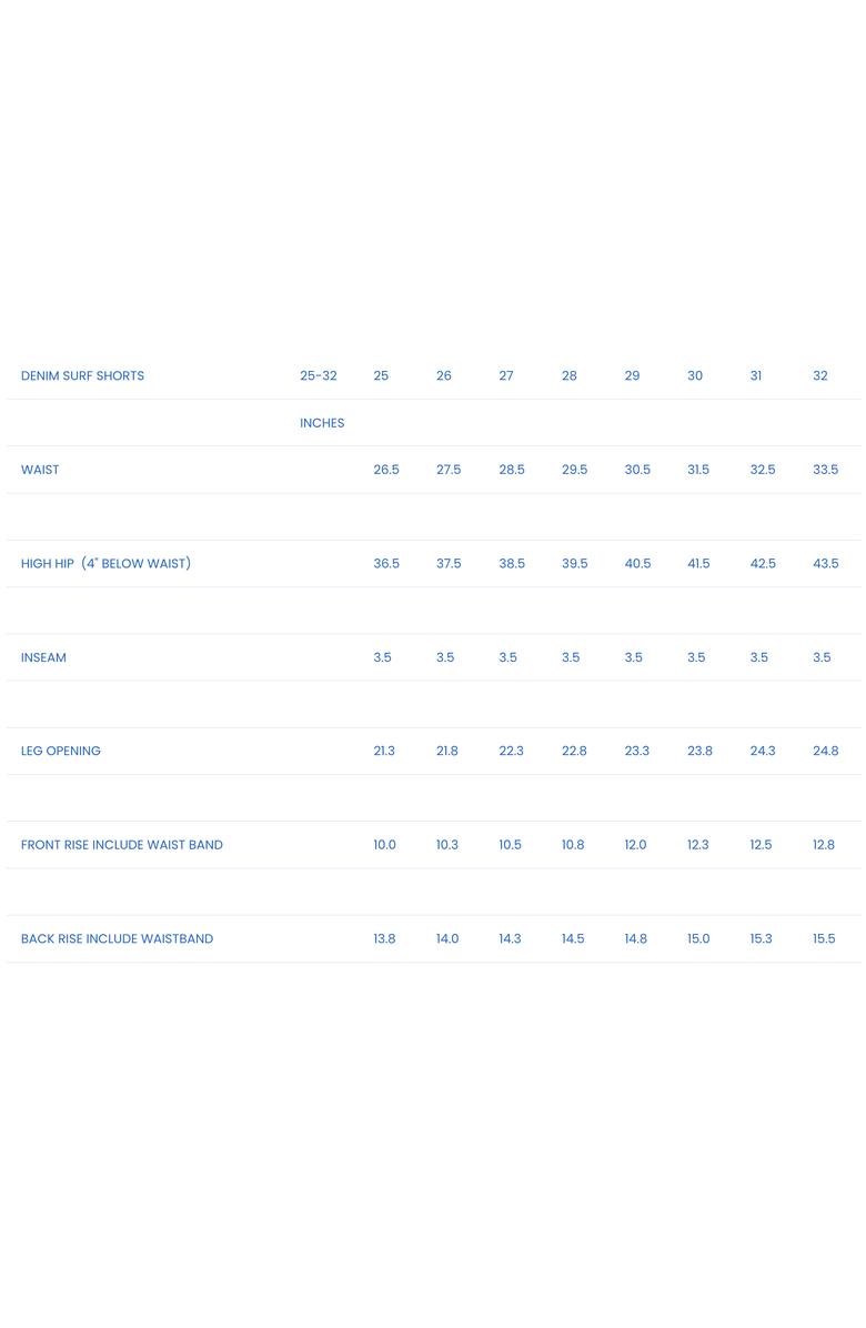 ARIKO Denim Surf Shorts, Alternate, color, Bleached Indigo