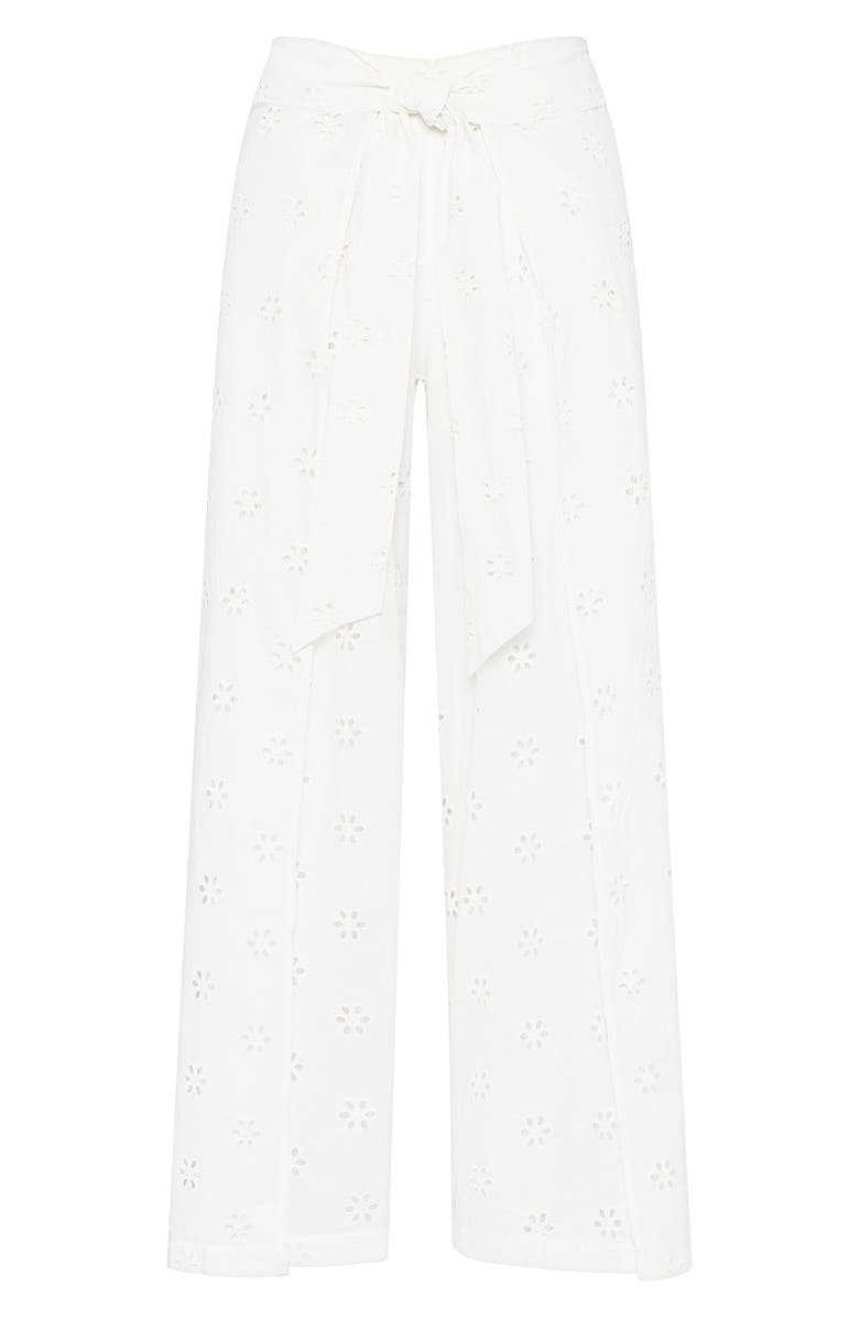 Polo Ralph Lauren Eyelet Wrap Cover-Up Pants, Alternate, color, 
