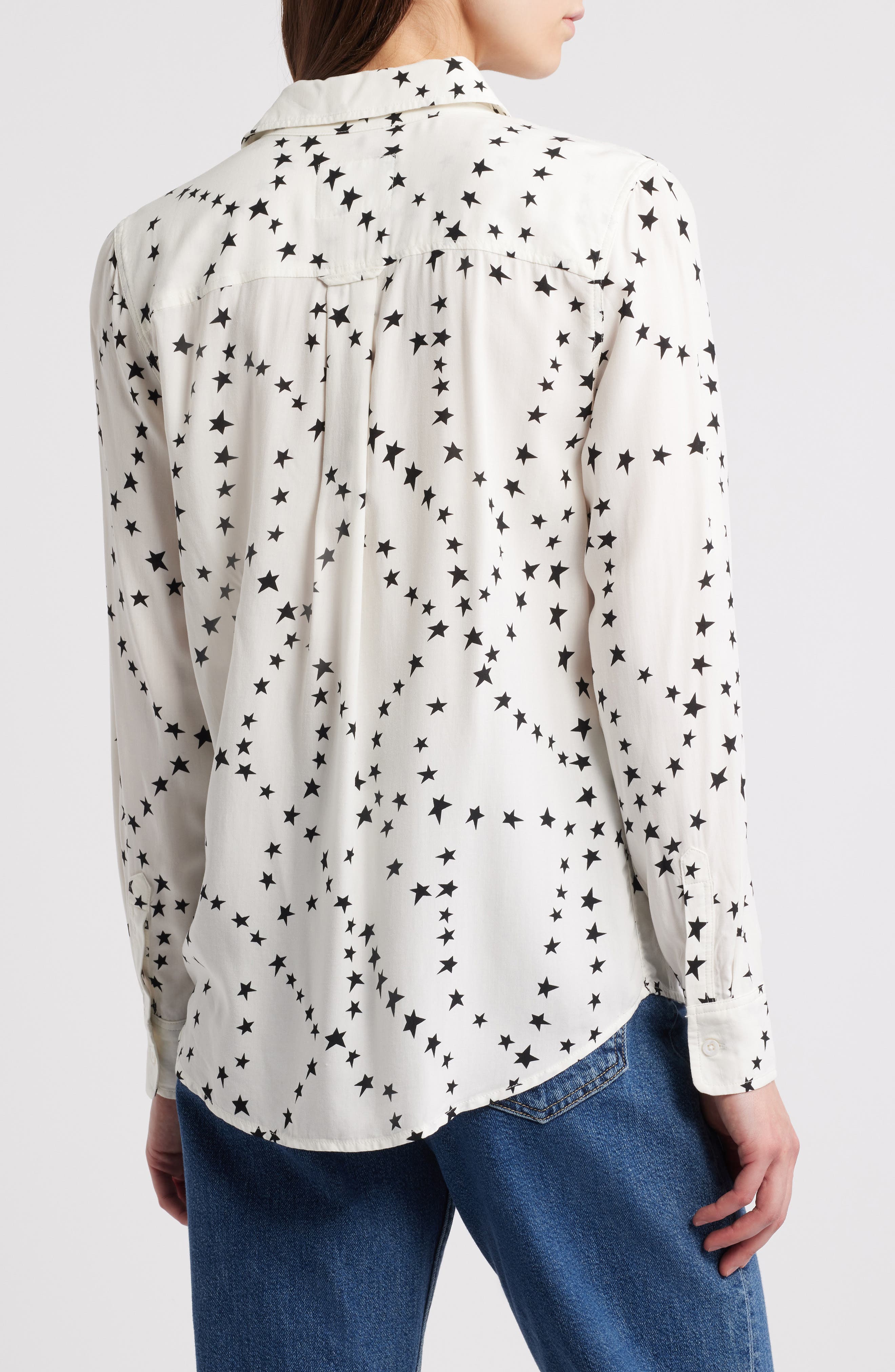Kathryn Star Print Button-Up Shirt - image 2