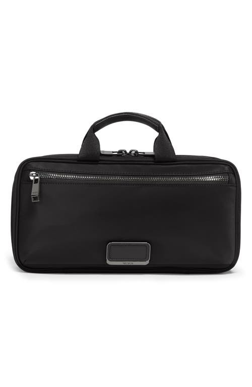 Tumi Small Madeline Nylon Cosmetics Bag in Black/Gunmetal 