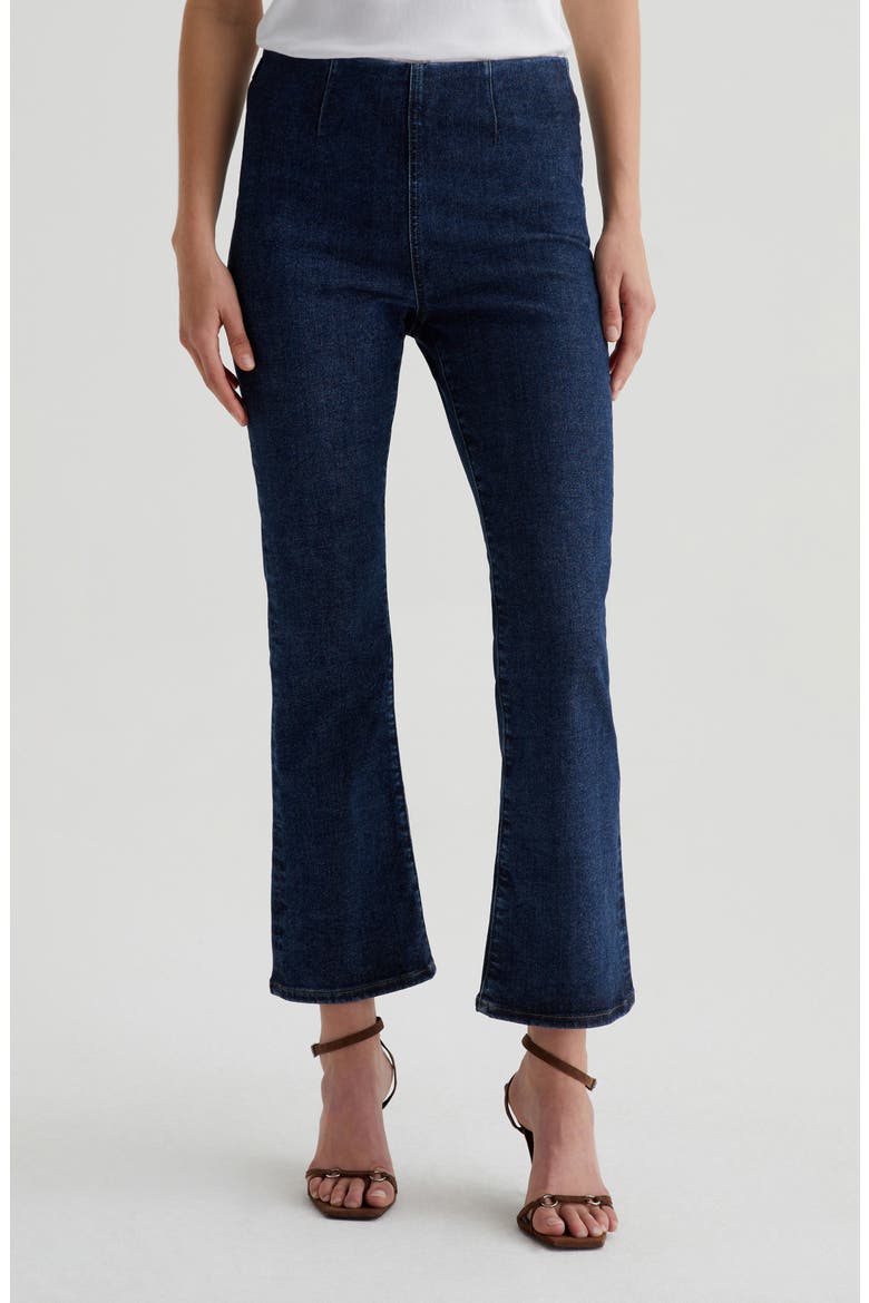 Farrah Pull-On Ankle Bootcut Jeans, Main, color, HYACINTH