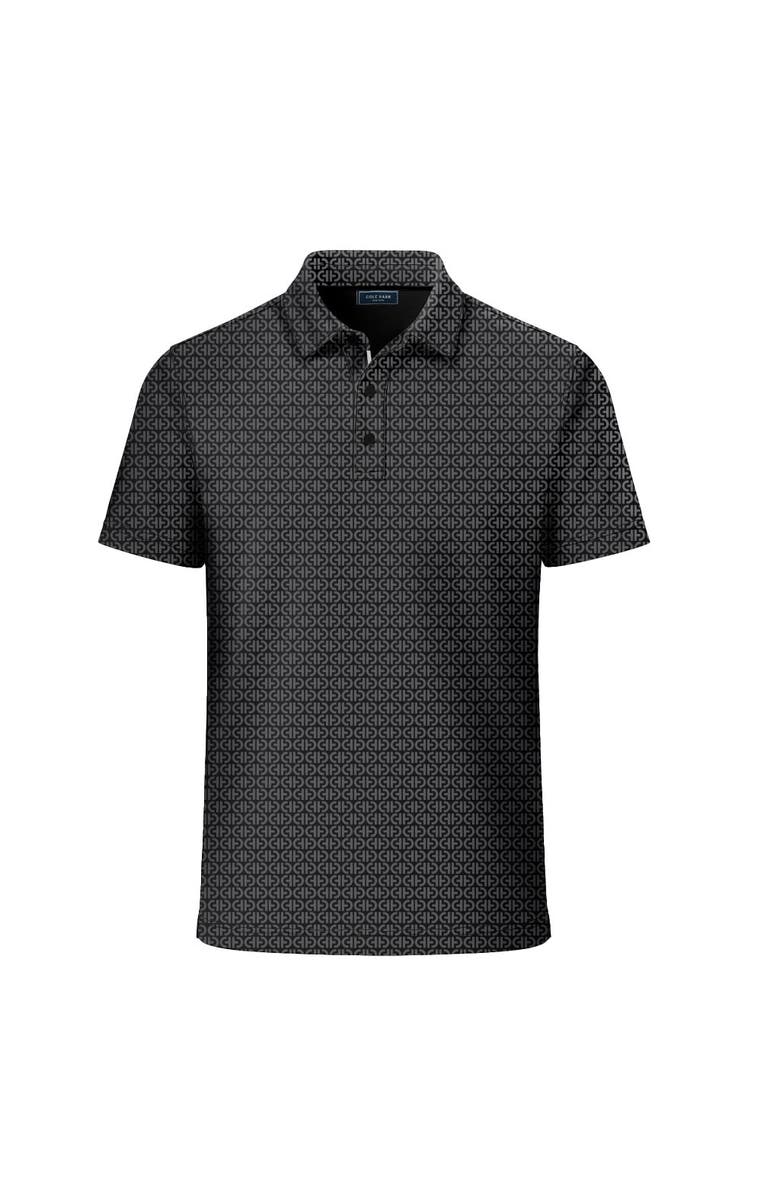 Cole Haan Golf Apparel Iconic Polo, Alternate, color, Jet Black Ch Print