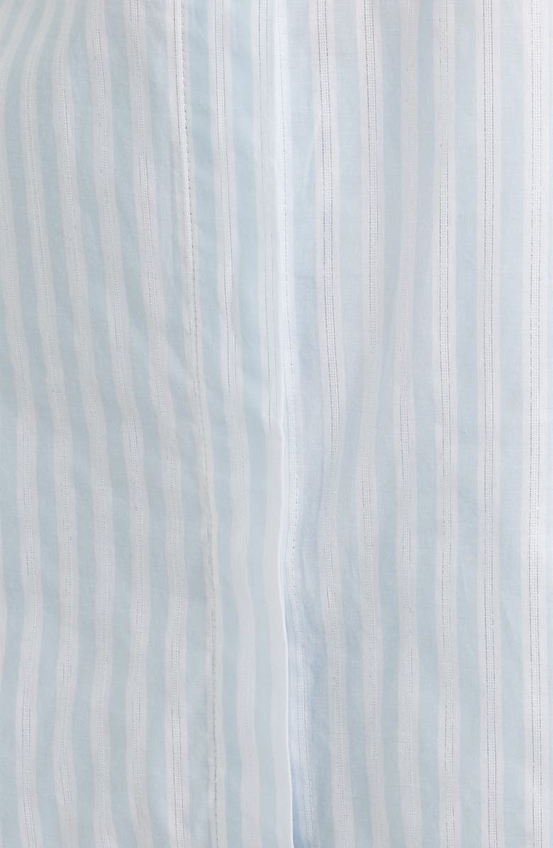 Anne Klein Stripe Woven Shirt, Alternate, color, Opal Blue Multi