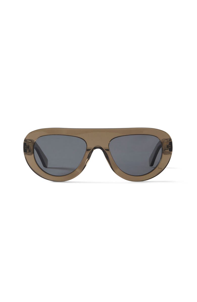 French Kiwis Eyewear Bowie Sunglasses, Main, color, Brown / Clear / Tan