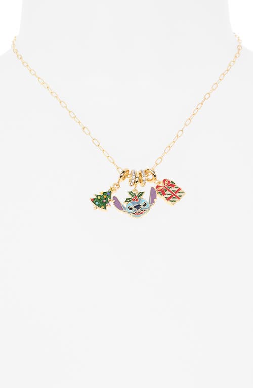 Baublebar X Disney® Stitch Holiday Charm Necklace In Gold