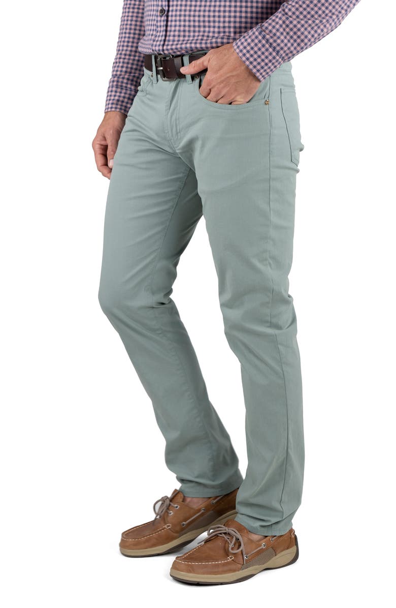 Tailor Vintage Straight Leg Stretch Cotton Blend Pants, Alternate, color, Chinois Green