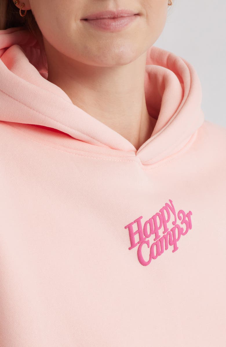 HAPPY CAMP3R Puff Series Core Logo Cotton Blend Hoodie, Alternate, color, Snowy Strawberry