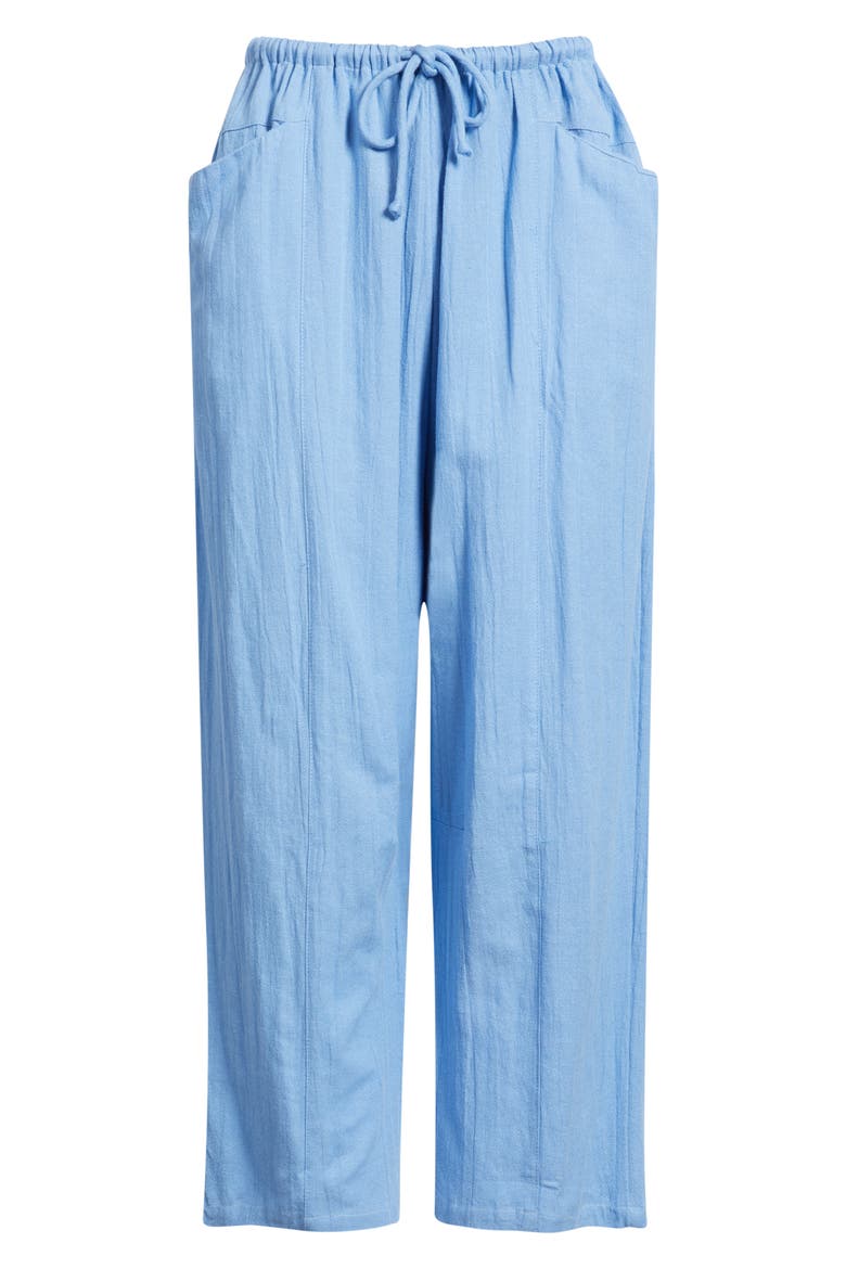 Vibe Surf Barrel Leg Drawstring Pants, Alternate, color, CORNFLOWER BLUE
