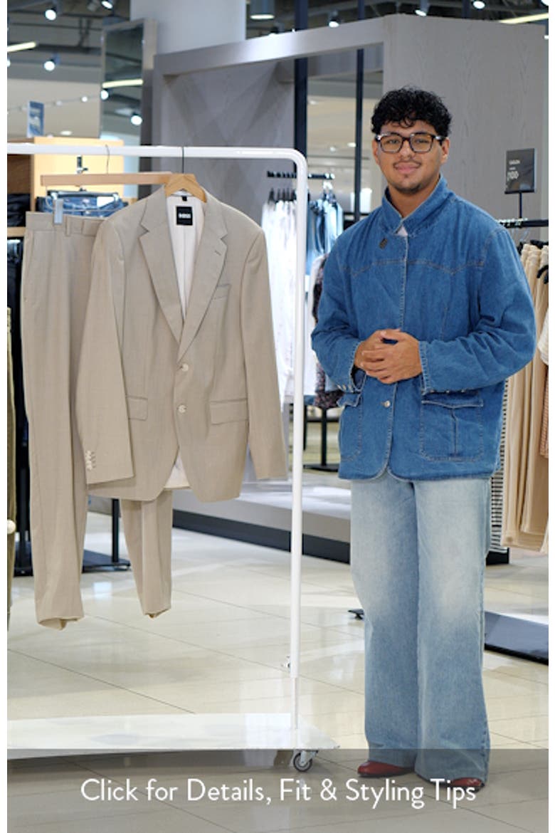 Huge Slim Fit Tan Virgin Wool Suit video
