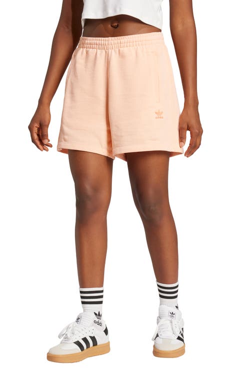 Adidas Originals Essentials Trefoil Logo Shorts In Glow Pink