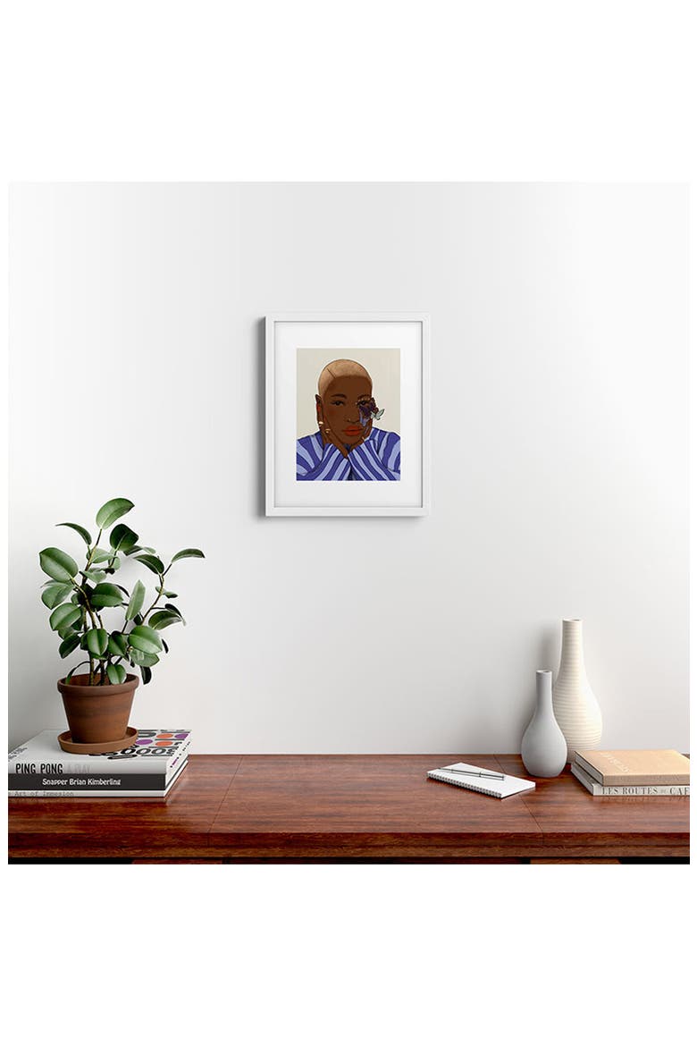 Oh My Soul Don't Be Afraid Framed Art Print, Alternate, color, WHITE FRAME