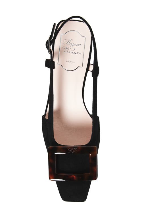 Roger Vivier Vivier Slingback Pumps Turtle Buckle Detail In Black