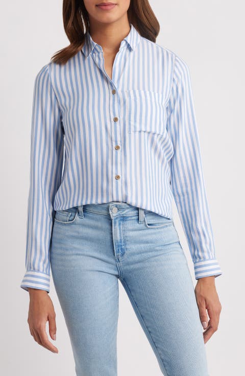 Candace Stripe Button-Up Shirt