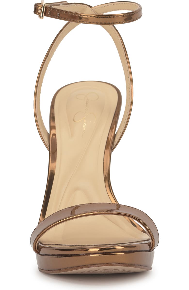 Jessica Simpson Divra Ankle Strap Stiletto Sandal, Alternate, color, Bronze