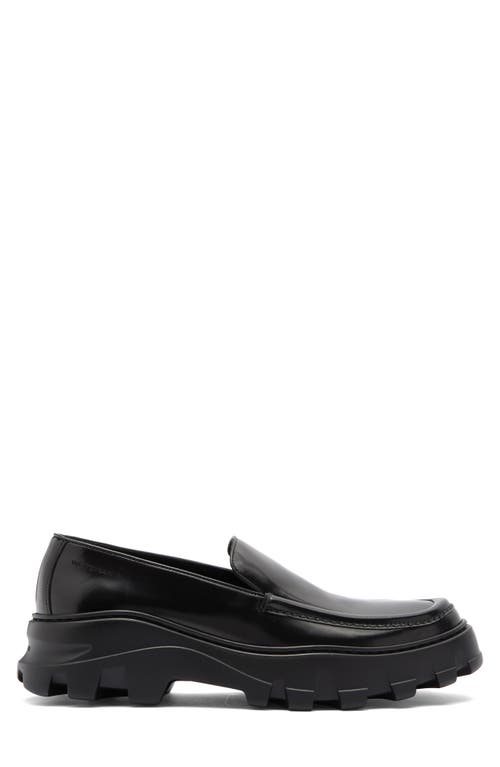 Stuart Weitzman Anders Platform Slip-on Shoe In Black