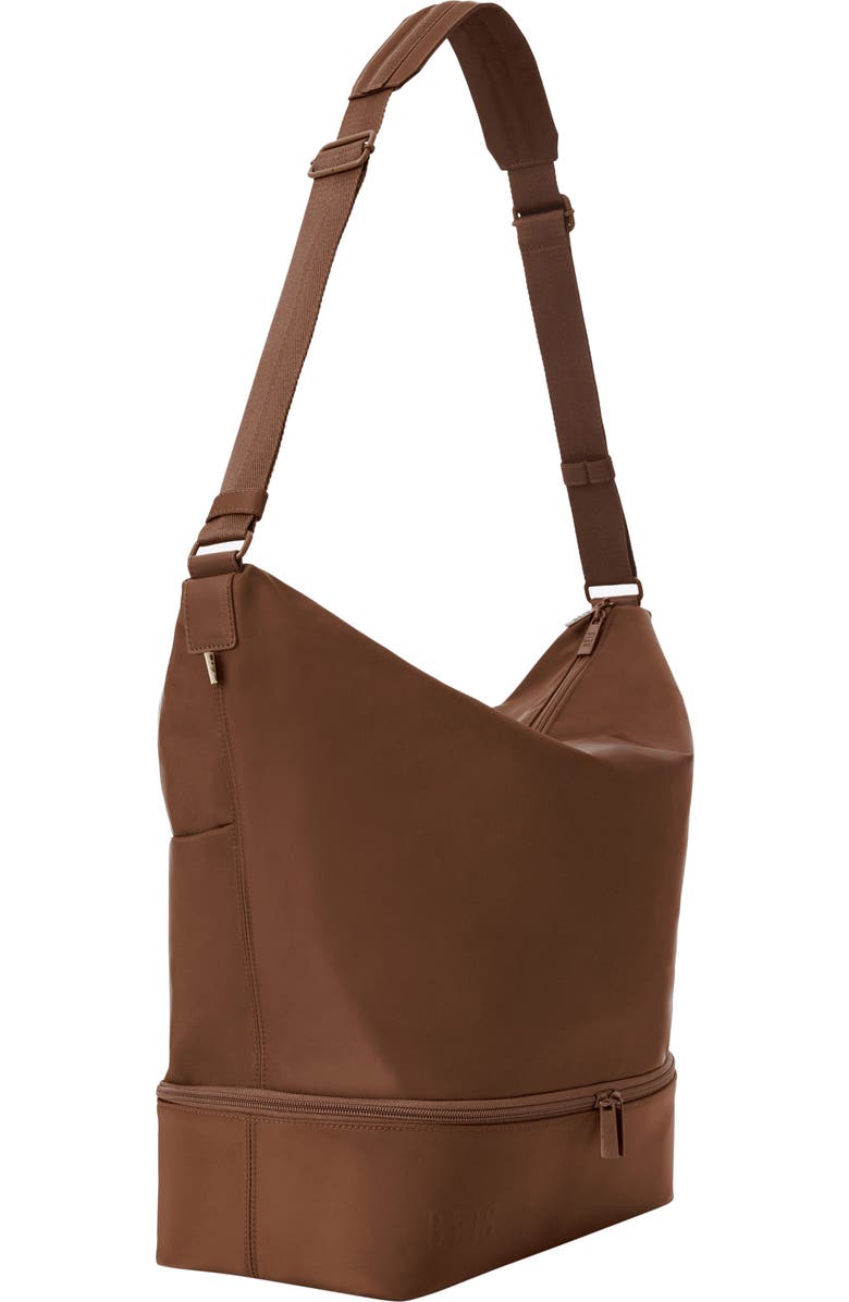 Béis Nylon Shoulder Tote, Alternate, color, Maple