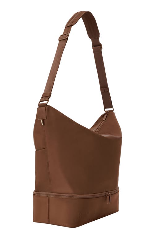 Beis Béis Nylon Shoulder Tote In Maple