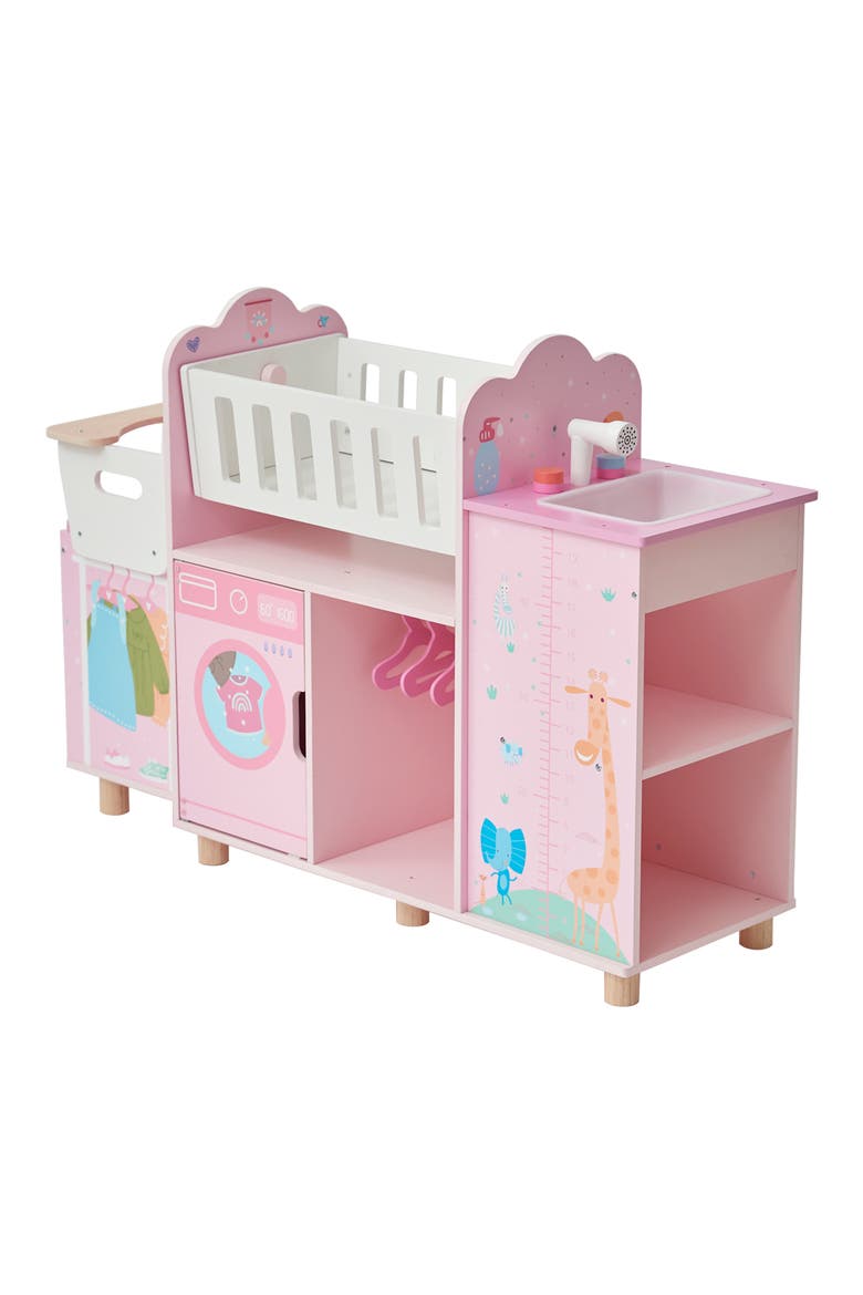 Olivia's World 6-in-1 Doll Nursery Playset, Alternate, color, BABY PINK
