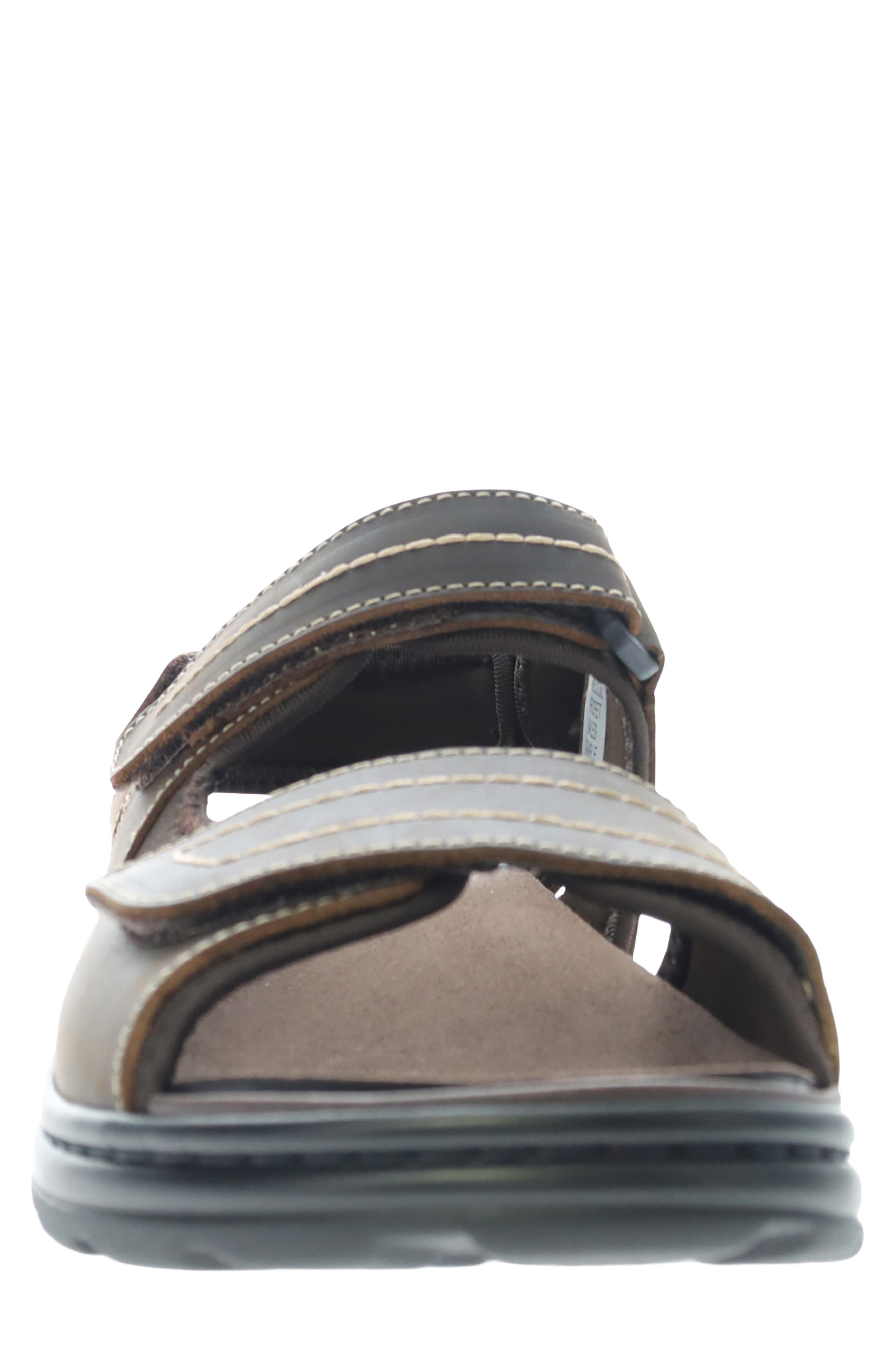 Hudson Leather Sandal, Alternate, color, BROWN