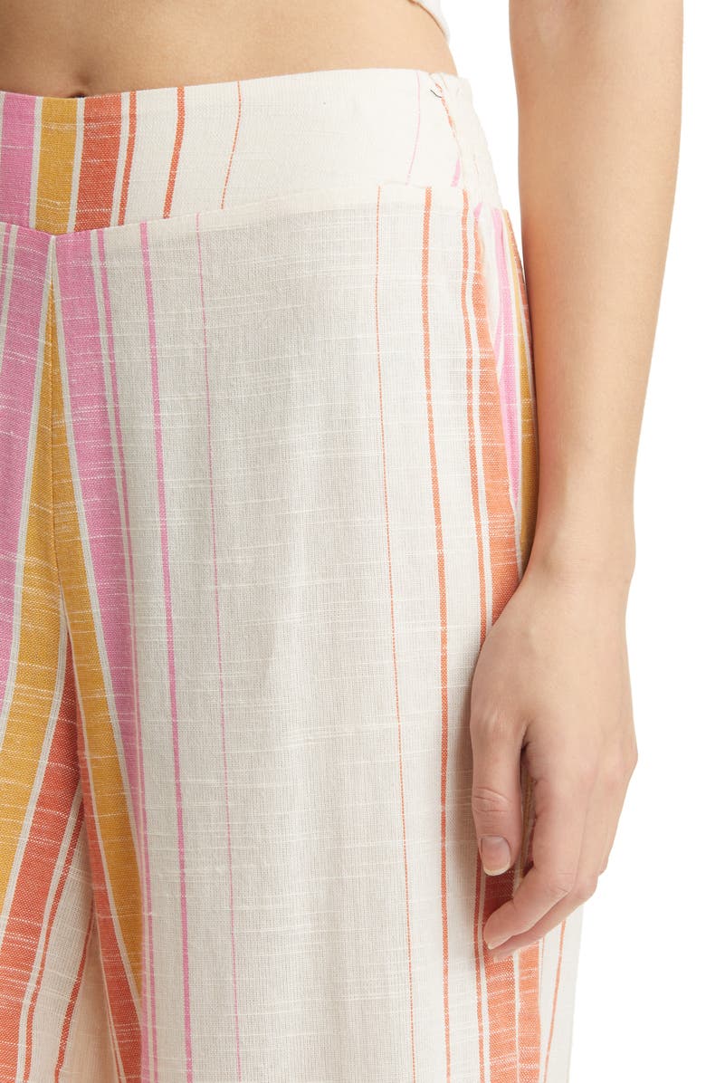 Rip Curl Locals Only Stripe Wide Leg Pants, Alternate, color, 