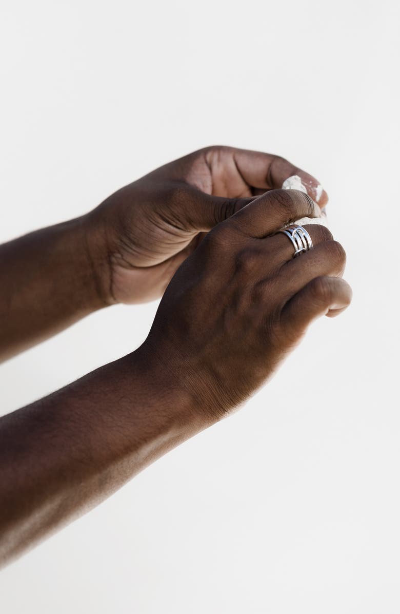 Spinelli Kilcollin Hyacinth Linked Rings, Alternate, color, Silver