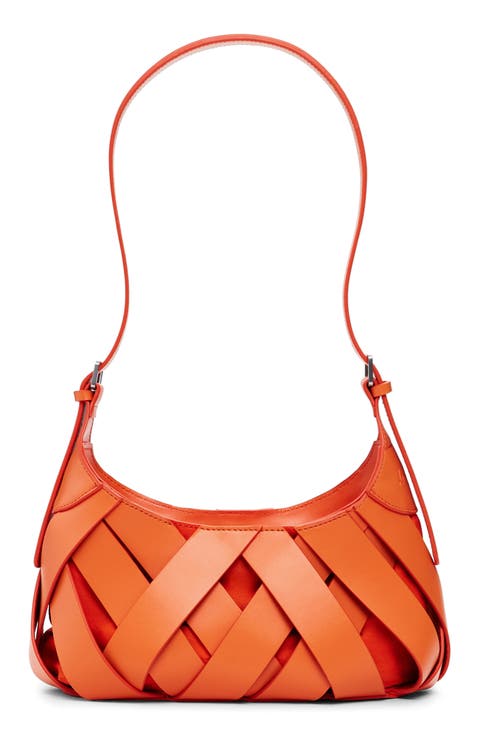 Faux Leather Shoulder Bag