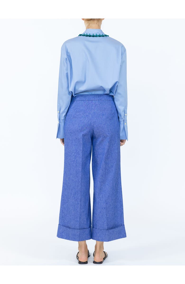 Callas Milano Brody Crop cuff pant, Alternate, color, Vintage Indigo