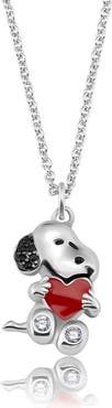 Crislu x Peanuts® Snoopy's Love Pendant Necklace