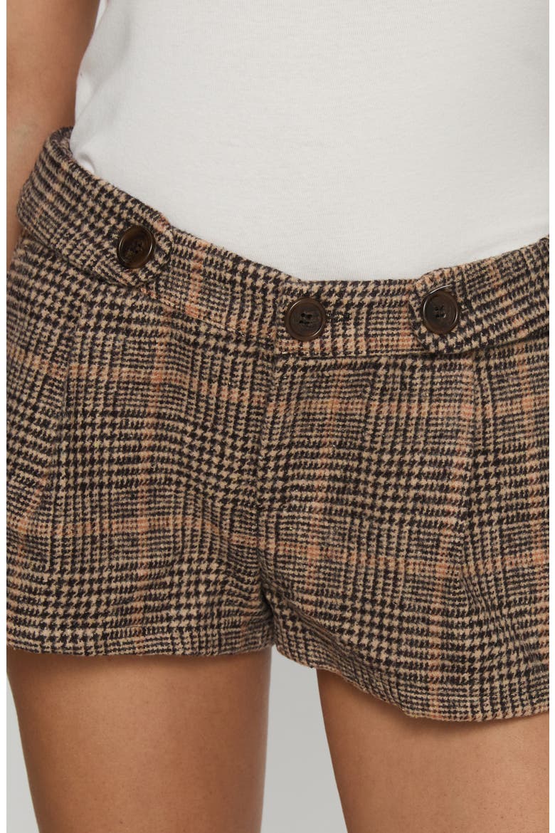 Ayvanna Glen Plaid Shorts, Alternate, color, BROWN CHECK