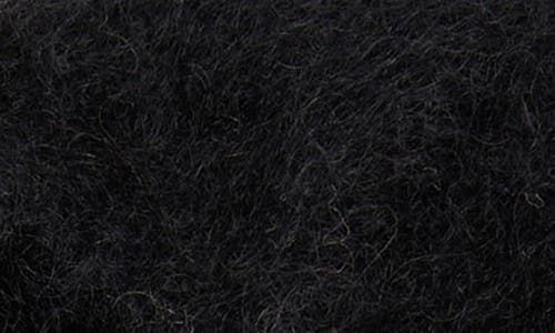 Acne Studios Mohair & Wool Earflap Hat In Black