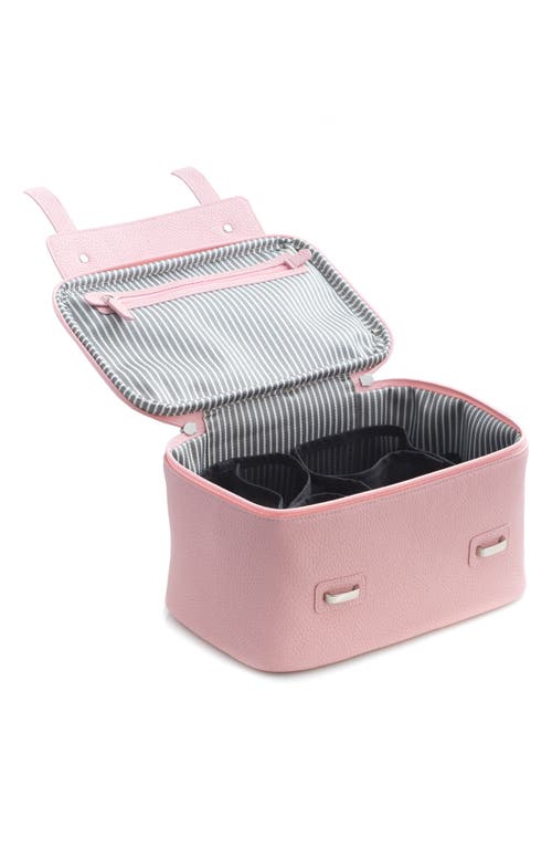 Bey-berk Travel Makeup Case In Pink