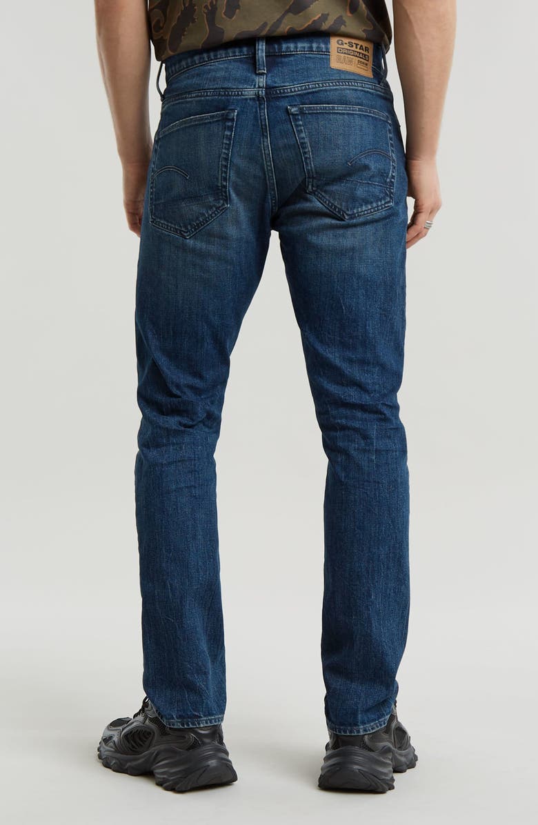 G-STAR Ripped Slim Fit Straight Leg Jeans, Alternate, color, 