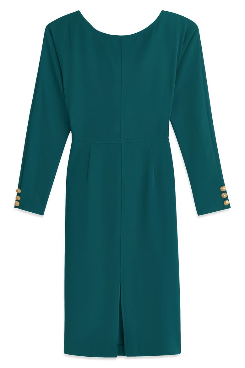 Bracelet Sleeve Sheath Dress, Alternate, color, SPRUCE