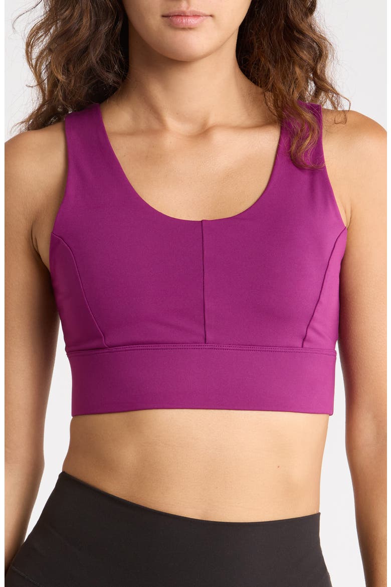 Interlock Dominion Low Impact Sports Bra, Main, color, GRAPE FIZZ