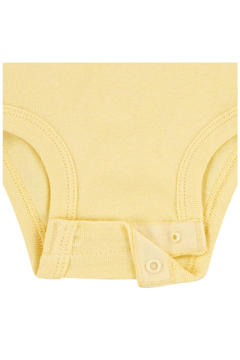 Assorted 3-Pack Organic Cotton Bodysuit Set, Alternate, color, Y04GOLDEN