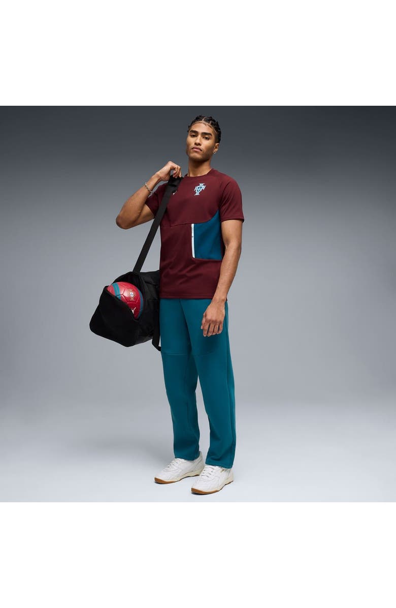 PUMA Men's Puma Maroon Portugal National Team PumaTech Pocket T-Shirt, Alternate, color, Maroon