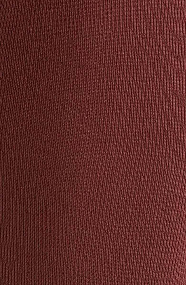 Nordstrom Opaque Knee High Socks, Alternate, color, Brown Raisin