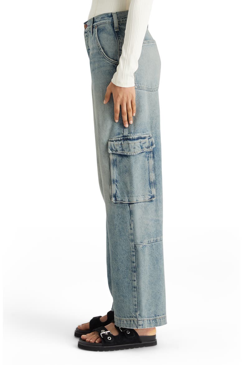 The Deep Wide Leg Cargo Jeans, Alternate, color, ROLLING ROAD