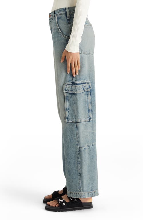 Scotch & Soda The Deep Wide Leg Cargo Jeans In Rolling Road