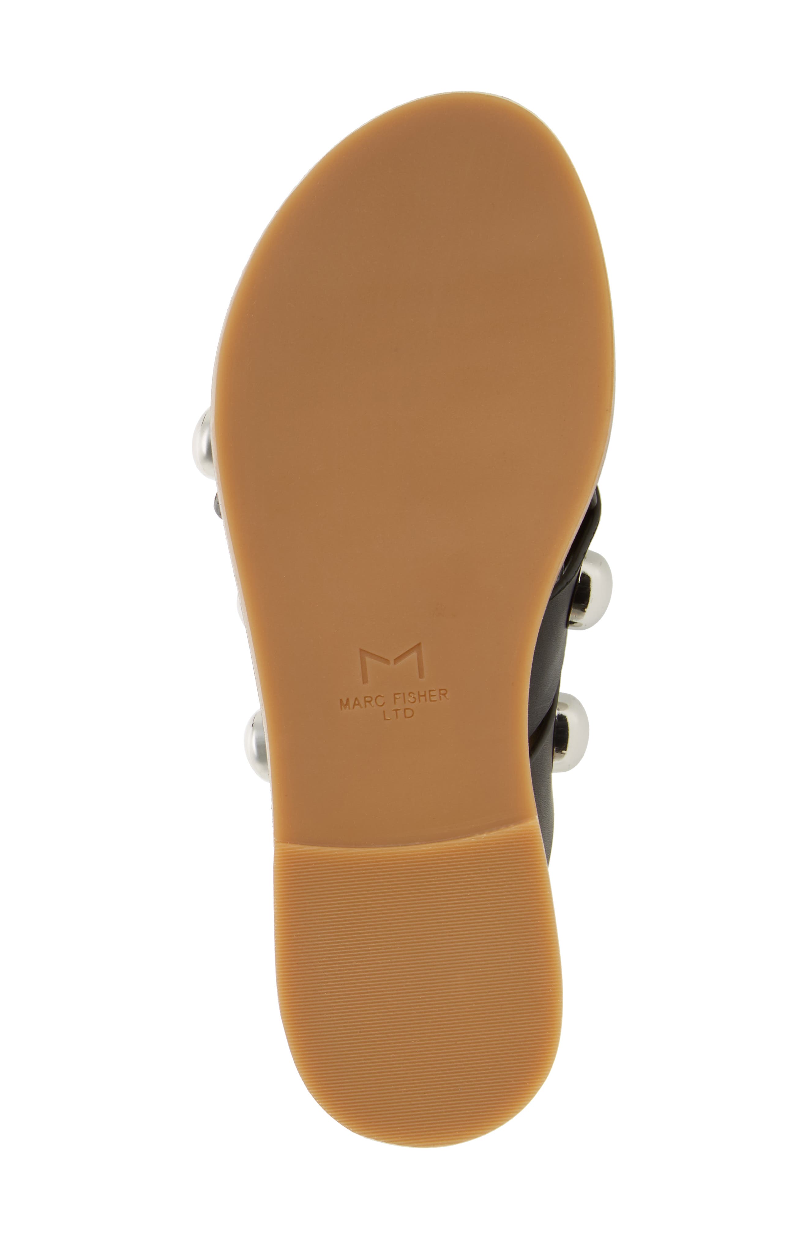 Raidan Studded Sandal, Alternate, color, BLACK LEATHER