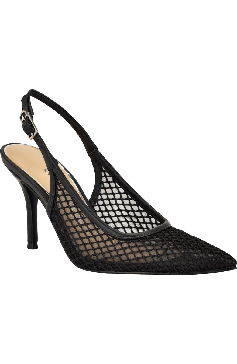 GUESS Pandy Slingback Pointed Toe Pump, Main, color, Black