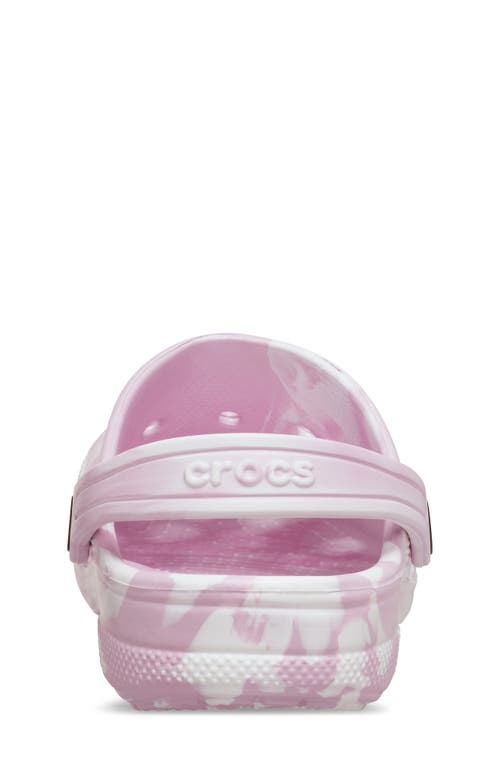 Crocs Kids' Baya Marble Clog In Purple