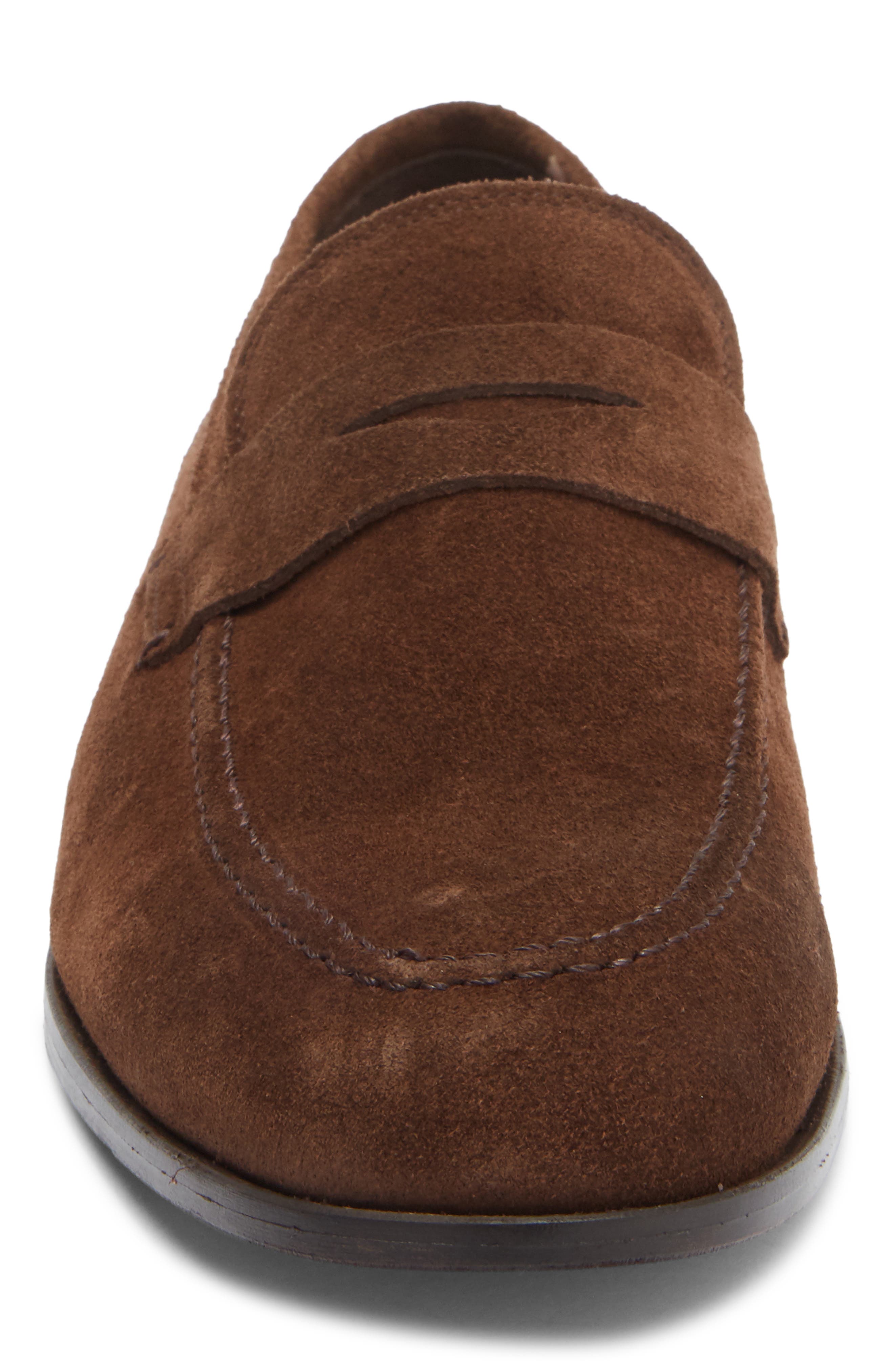 Brazil Penny Loafer, Alternate, color, SUEDE MOKA
