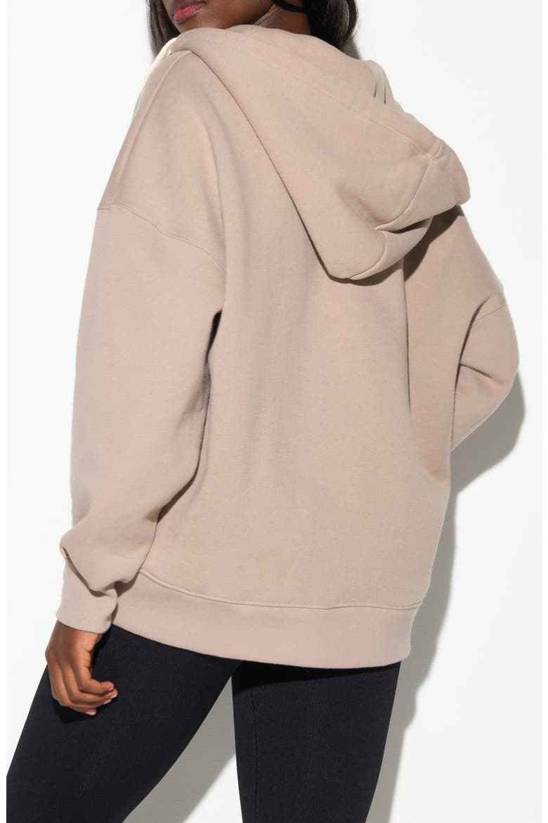 Emit Peace Boyfriend Zip Hoodie, Alternate, color, MOON ROCK
