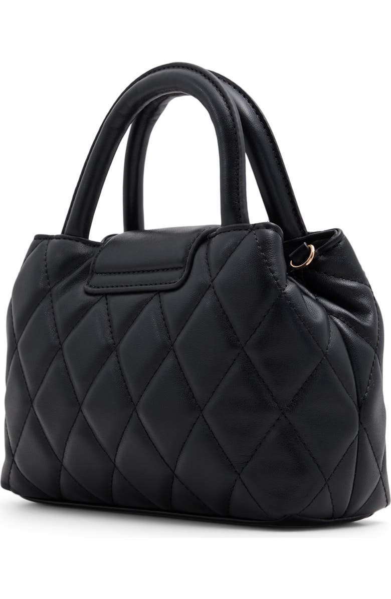 ALDO Firstkisssx Diamond Quilted Faux Leather Satchel, Alternate, color,